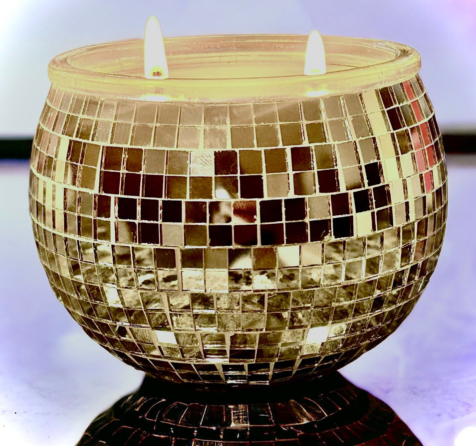 Mirrorball Candle